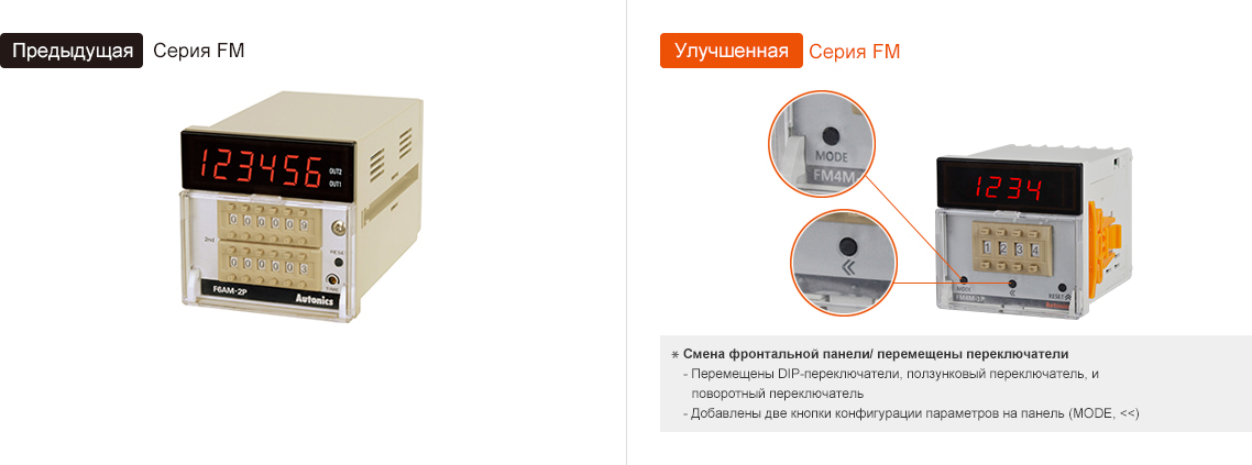 Счетчик импульсов Autonics FM6M-1P4