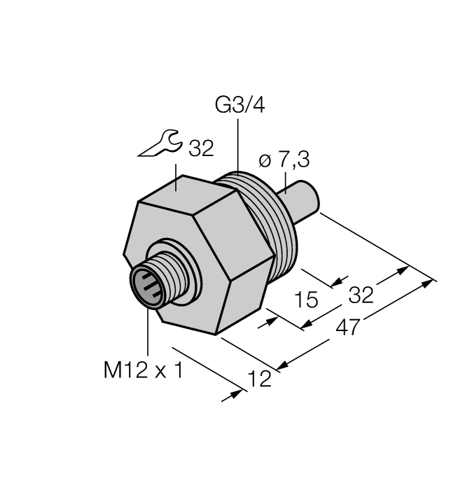 Датчик потока TURCK FCS-G3/4A4-NA-H1141
