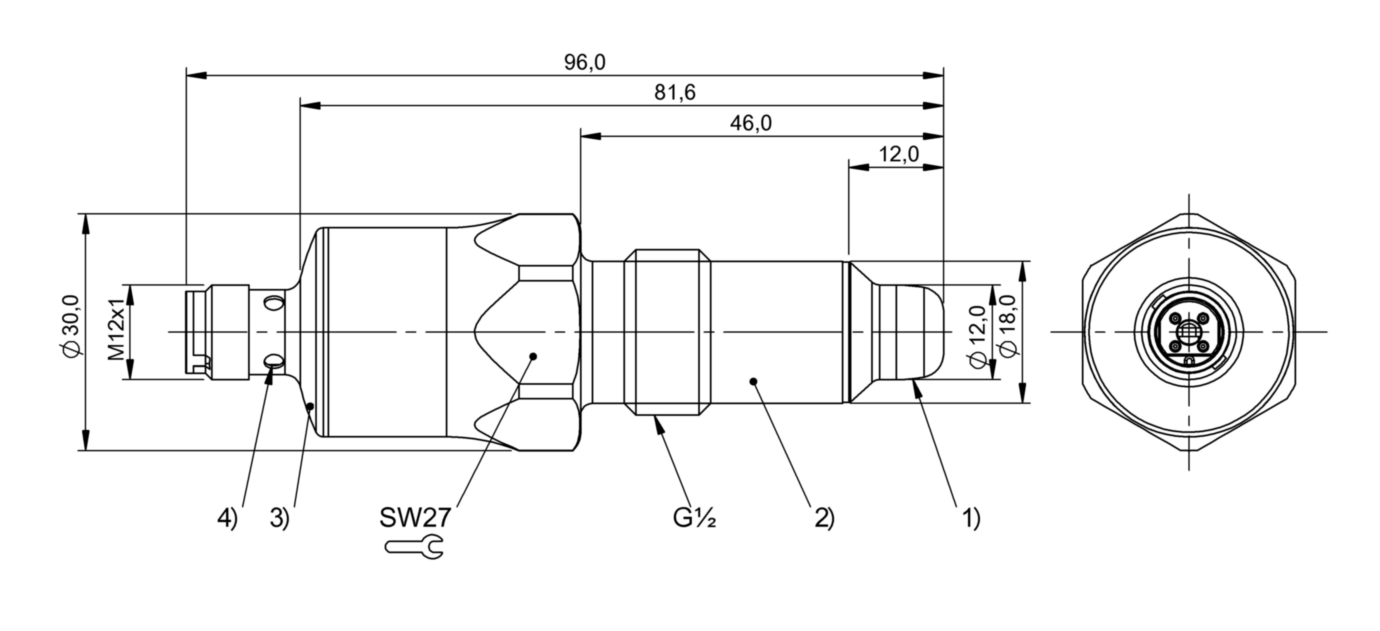 Емкостной датчик уровня Balluff BCS S04K501-POCFNG-S04G-T51