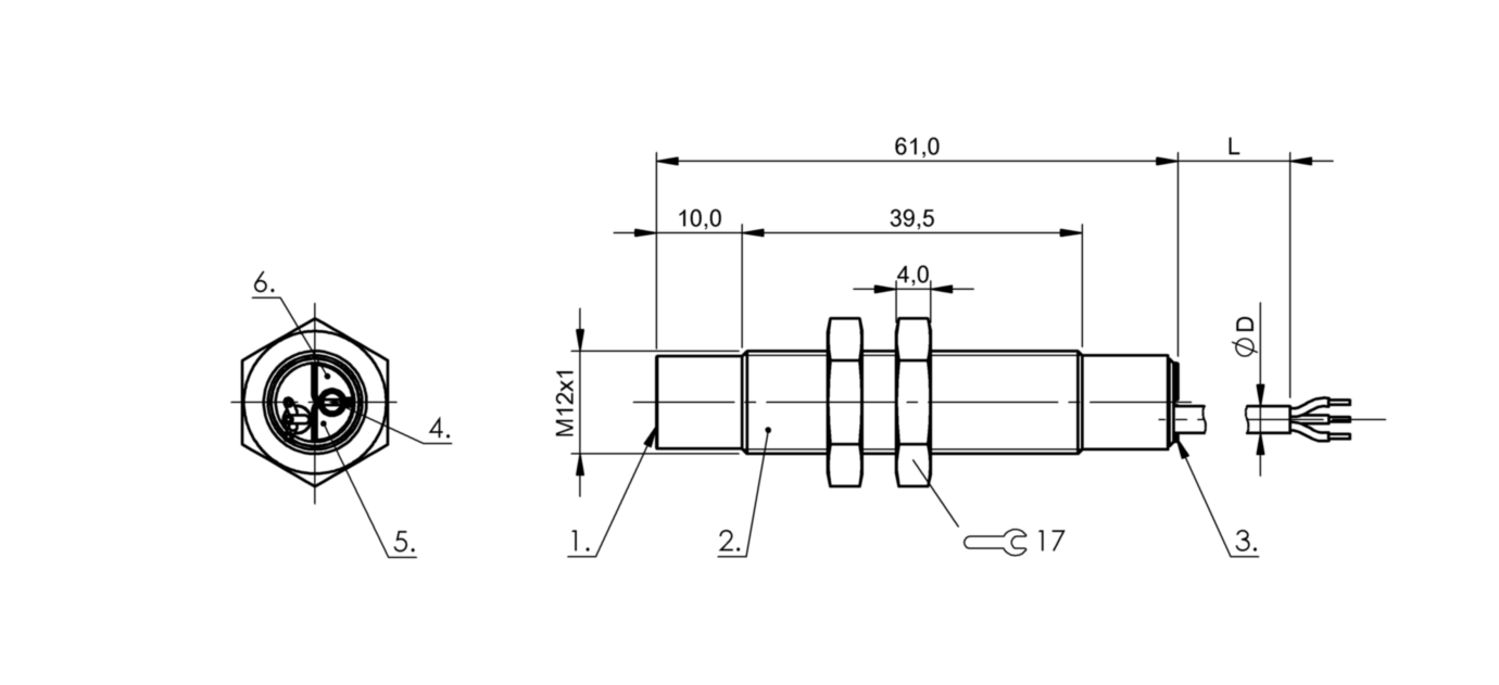 Емкостной датчик уровня Balluff BCS M12B4G1-POC80H-EP02