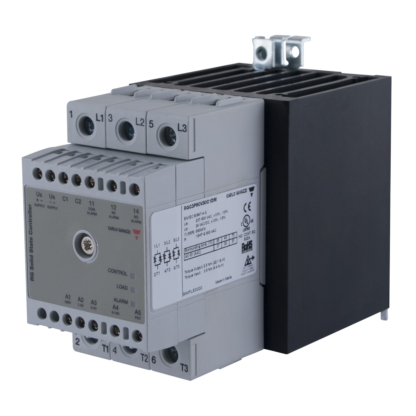Реле безопасности Carlo Gavazzi RGC3P60V30C1DM