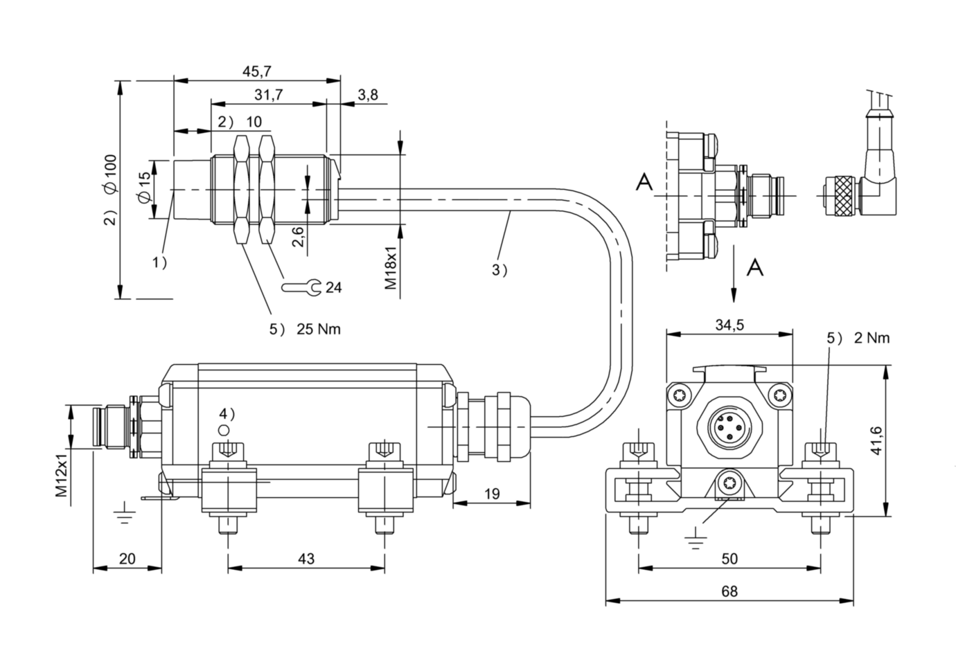 RFID головка чтения/записи Balluff BIS M-402-072-002-07-S4