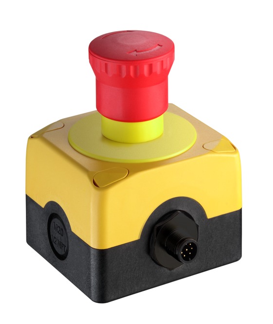 Выключатель аварийной остановки Leuze Electronic ESB200-4TR-M12p