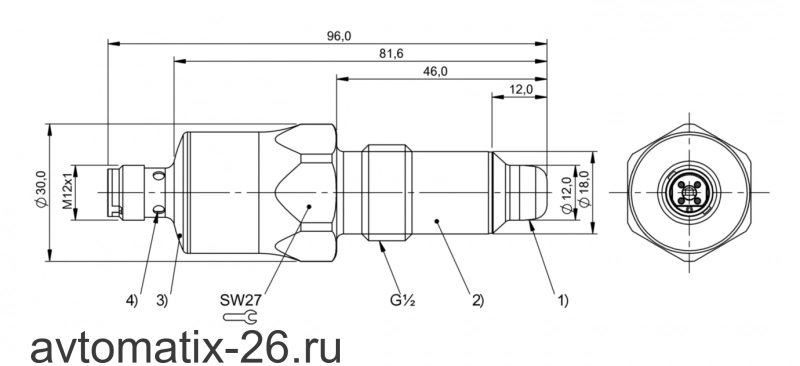Емкостной датчик уровня Balluff BCS S04K501-POCFNG-S04G-T51