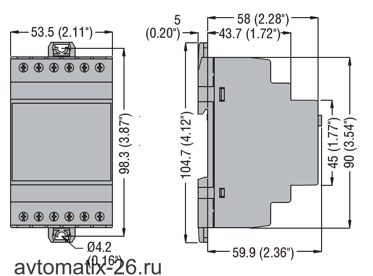 Реле контроля тока Lovato Electric PMV50A575