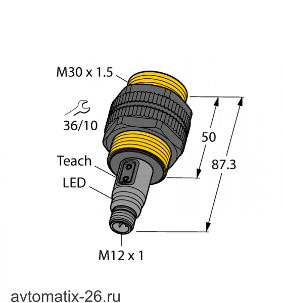 Емкостной датчик уровня TURCK BCT10-S30-UP6X2T-H1151