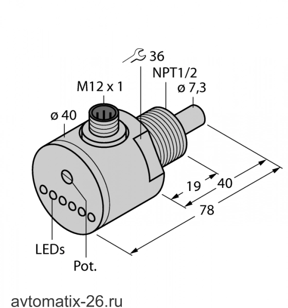 Датчик потока TURCK FCS-N1/2A4-AP8X-H1141