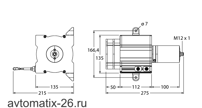 Тросиковый энкодер TURCK DW20000-135-PA-H1441