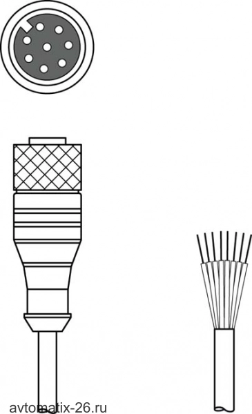 Разъем с кабелем Leuze Electronic KD U-M12-8A-P1-010