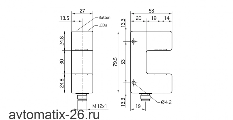 Ультразвуковой датчик кромки Microsonic bks-3/CIU