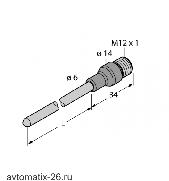 Датчик температуры TURCK TP-206A-CF-H1141-L650