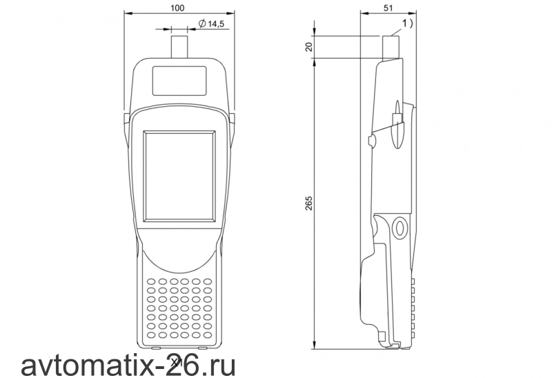 RFID портативный прибор чтения-записи Balluff BIS M-873-1-002-D-000-1012
