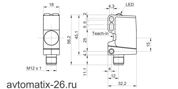 Ультразвуковой датчик уровня Baumer U500.DA0.2-IA1B.72F