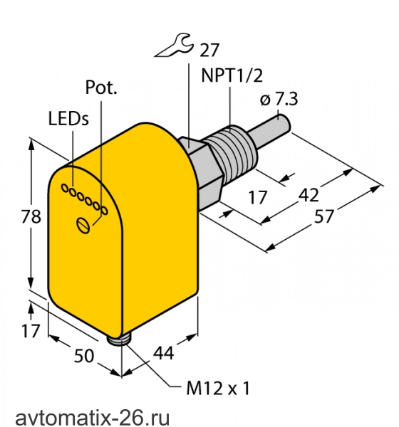 Датчик потока TURCK FCS-N1/2A4P-AP8X-H1141