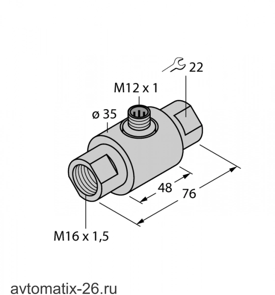 Датчик потока TURCK FCI-D09A4-NAEX-H1141/M16