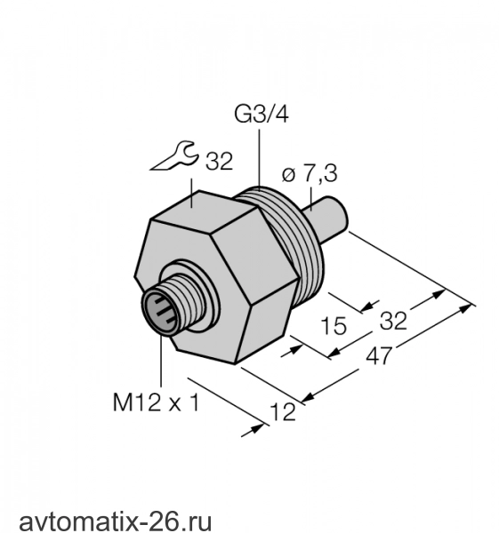 Датчик потока TURCK FCS-G3/4A4-NA-H1141