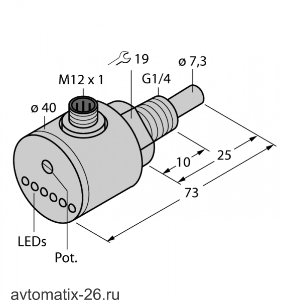 Датчик потока TURCK FCS-G1/4A4-ARX-H1140