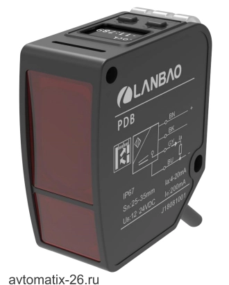 Оптический датчик расстояния LANBAO PDB-CC50TGI