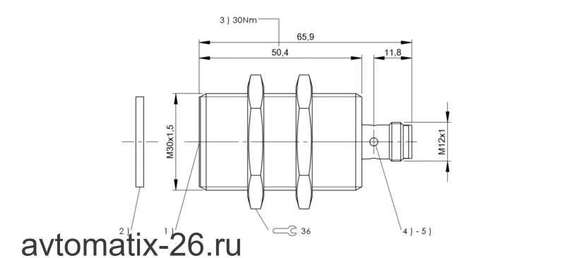 RFID головка чтения/записи Balluff BIS VM-333-401-S4
