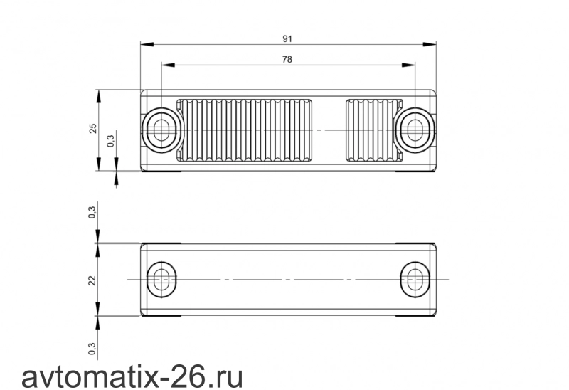 Магнитный датчик безопасности Balluff BID R03K-4R300