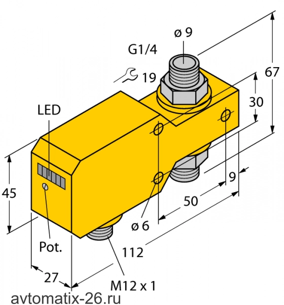 Датчик потока TURCK FCI-D10A4P-ARX-H1140/A