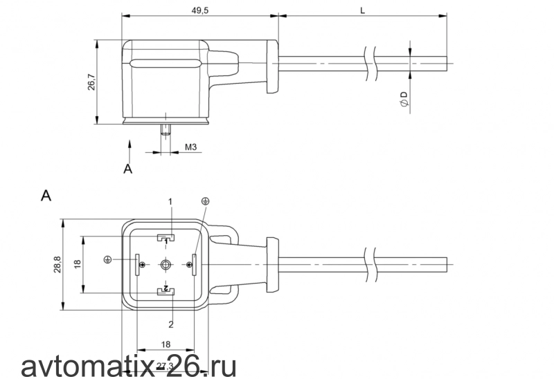 Разъем с кабелем Balluff BCC VA04-0000-10-054-VX8350-030