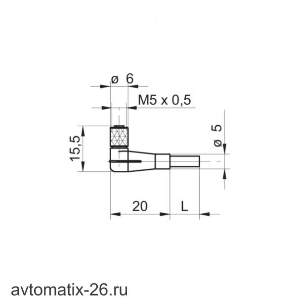 Разъем с кабелем Baumer ESW 05SP0500