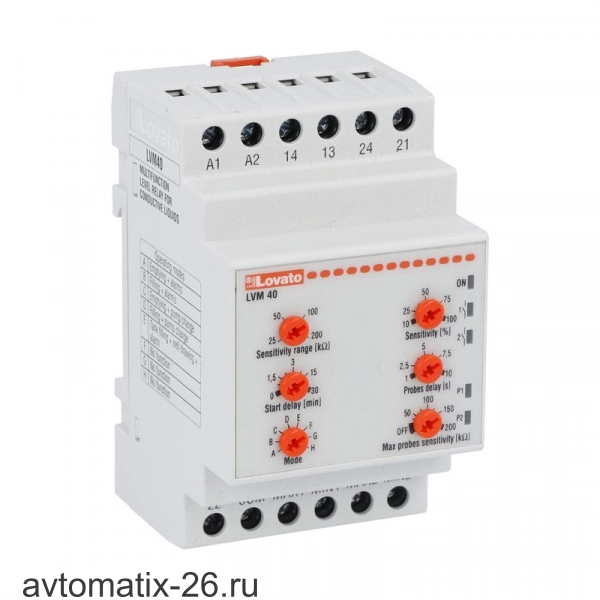 Реле контроля уровня жидкости Lovato Electric LVM40A240