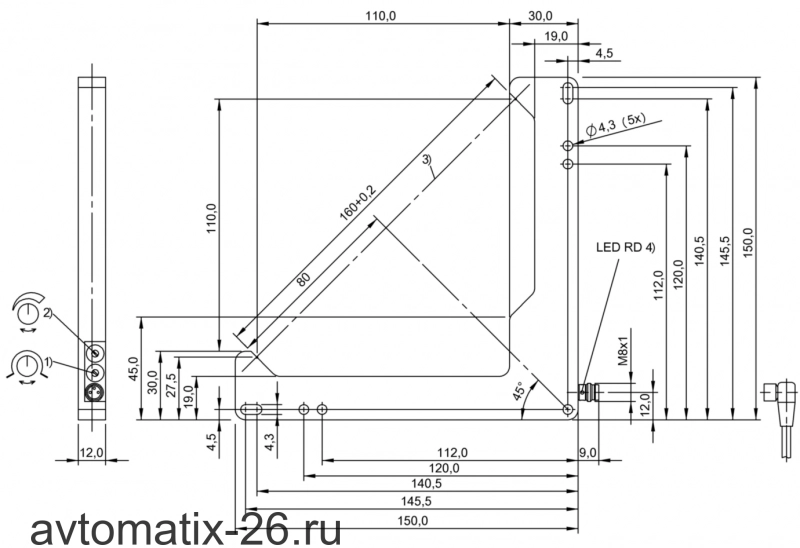 Щелевой датчик Balluff BWL 110110D-R014-S49
