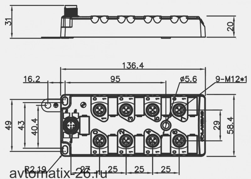 Модуль IO-link LANBAO HIOL-S12-P0808A