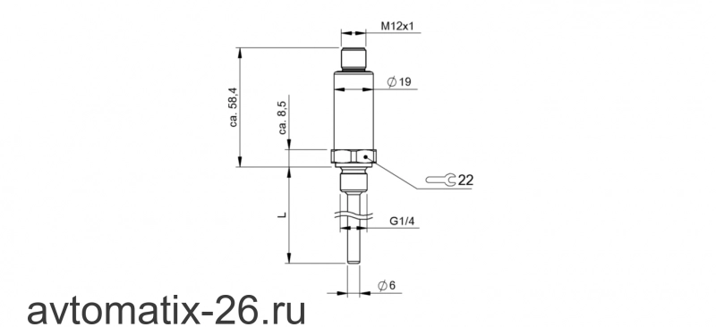 Датчик температуры Balluff BFT 6100-DX002-A06A1A-S4