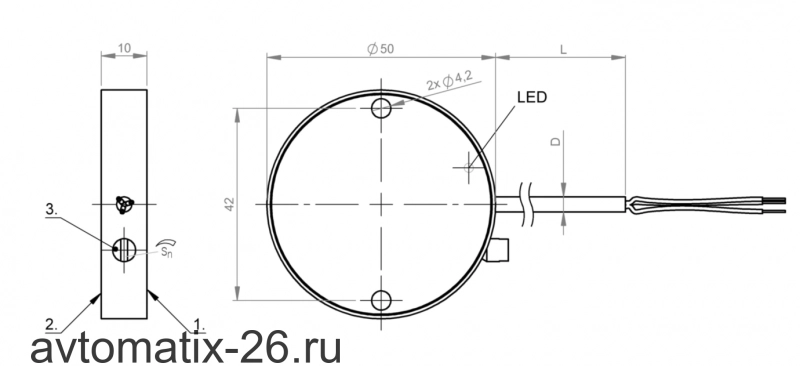 Емкостной датчик уровня Balluff BCS D50TT05-POCFAC-ET02