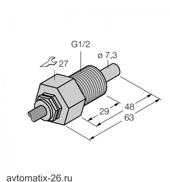 Датчик потока TURCK FCS-GL1/2A4-NA/D100