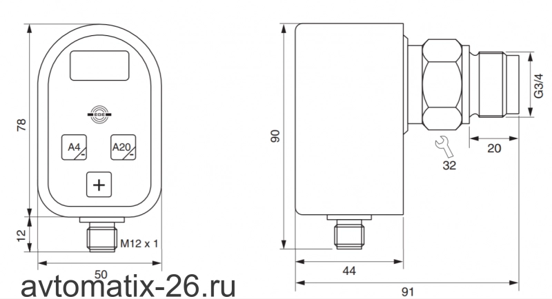 Датчик давления EGE-Elektronik DN 752 GA-16