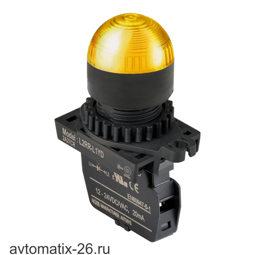 Сигнальная кнопка Autonics L2RR-L1YLM