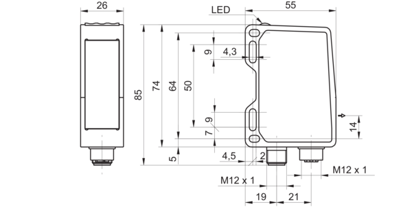 Лазерный датчик расстояния Baumer OM70-X0150.HI0720.EK