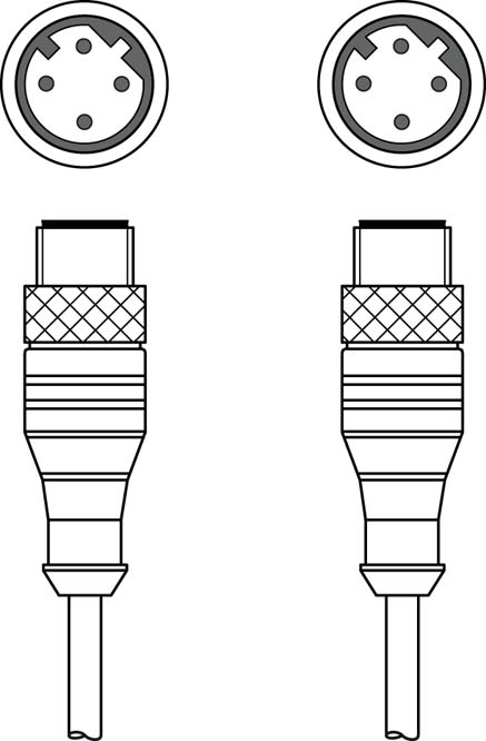Соединительный кабель Leuze Electronic KSS ET-M12-4A-M12-4A-P7-050