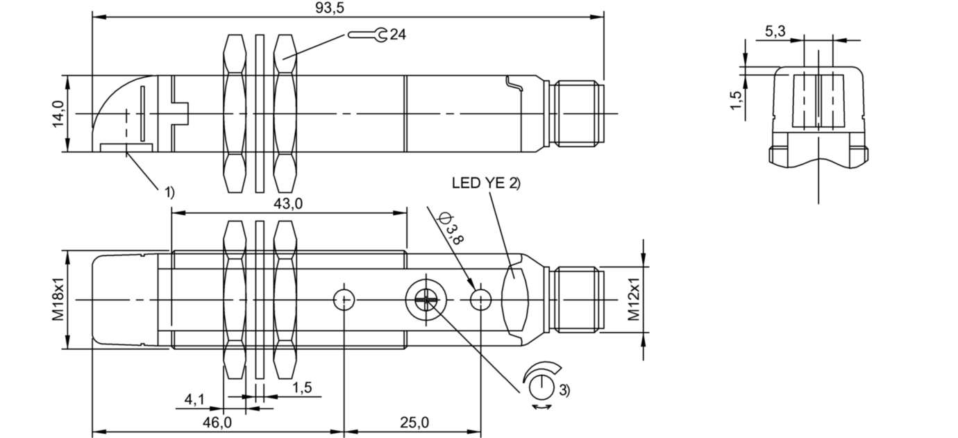 Оптический датчик Balluff BOS 18KW-NA-1LQH-S4-C