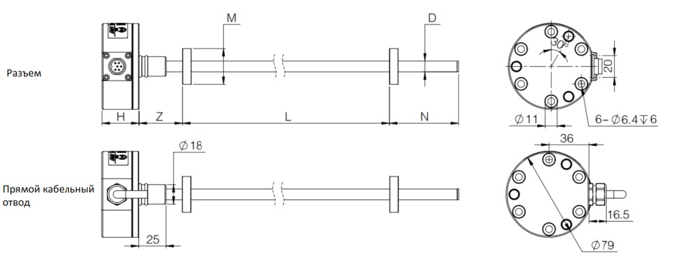 Датчик линейных перемещений AMT Linear Position Sensor LPS2-GB10FBN0300MSU10N1A110