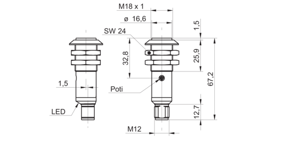 Оптический датчик Baumer OR18.RR-PW1P.71O
