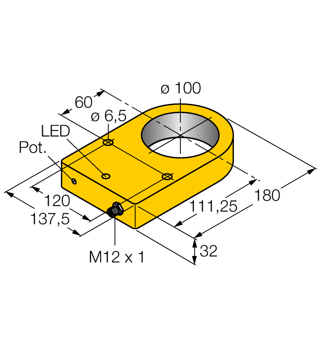 Кольцевой датчик TURCK NI100R-S32XL-VP44X-H1141