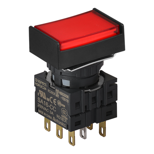 Кнопочный выключатель Autonics S16PRT-H4R2C12