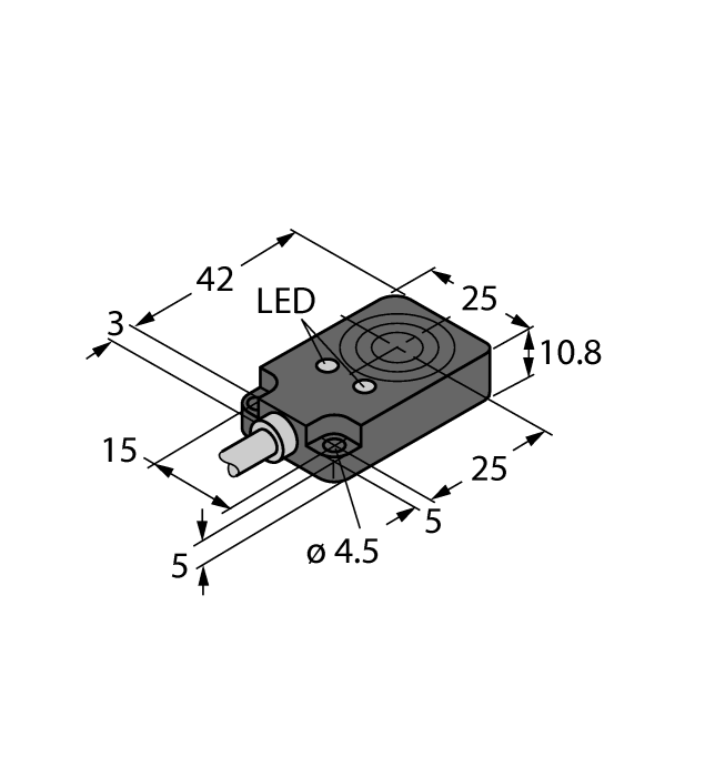 Индуктивный датчик TURCK BI8U-Q10-AP6X2