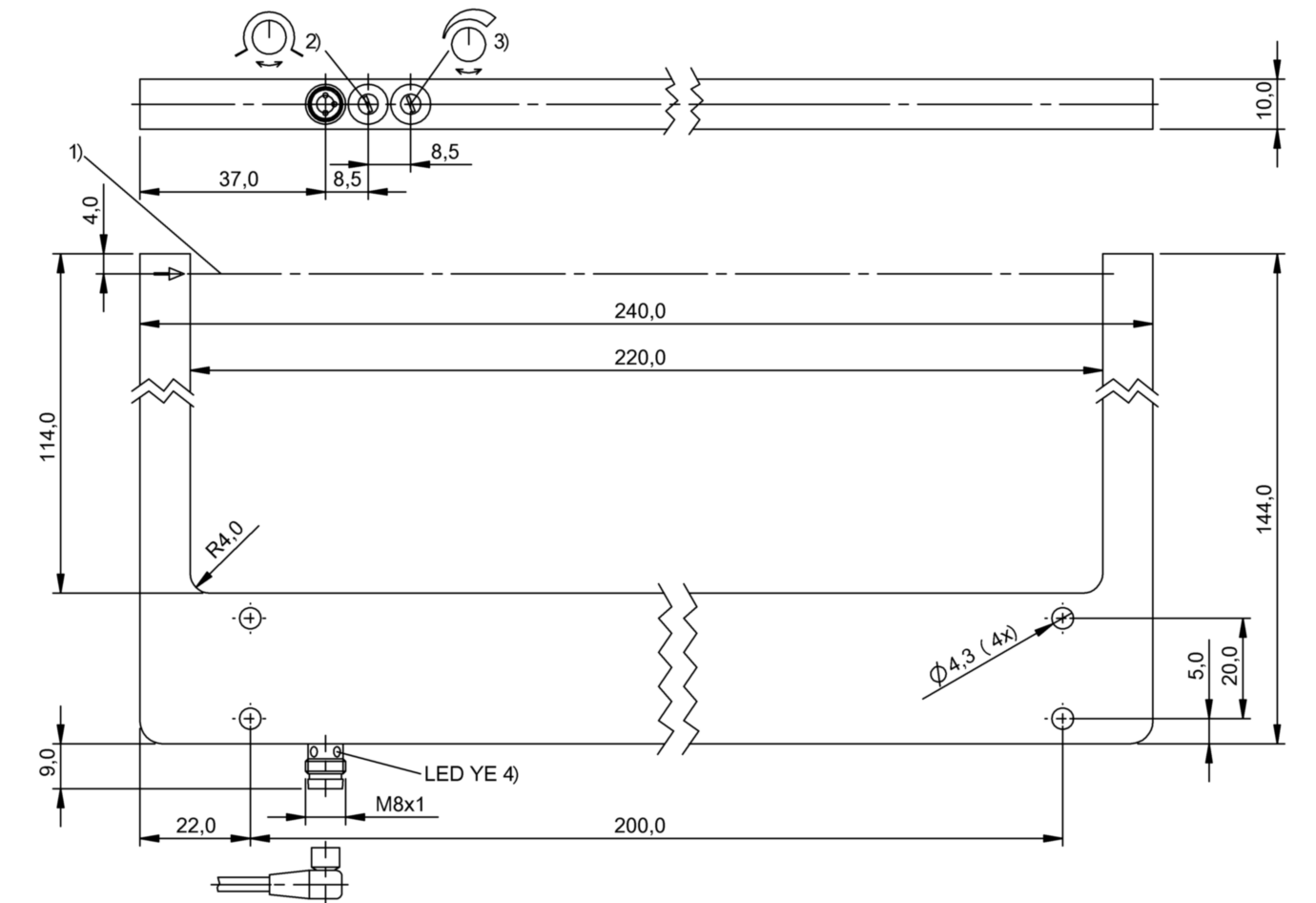 Щелевой датчик Balluff BGL 220A-002-S49