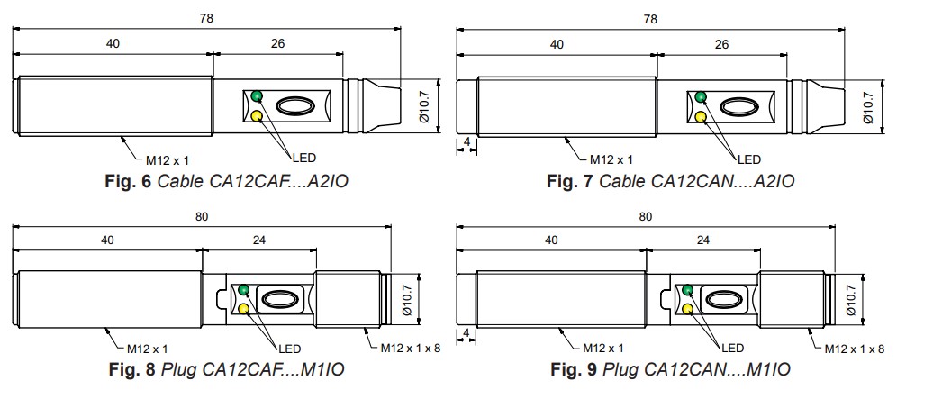Емкостный датчик Carlo Gavazzi CA12CAN08BPM1IO