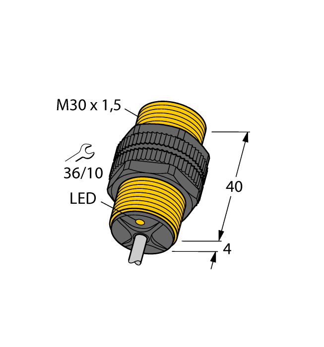 Индуктивный датчик TURCK NI15-P30-Y1X