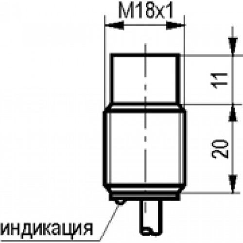 Индуктивный датчик ТЕКО ISN FS4A-31P-12-L