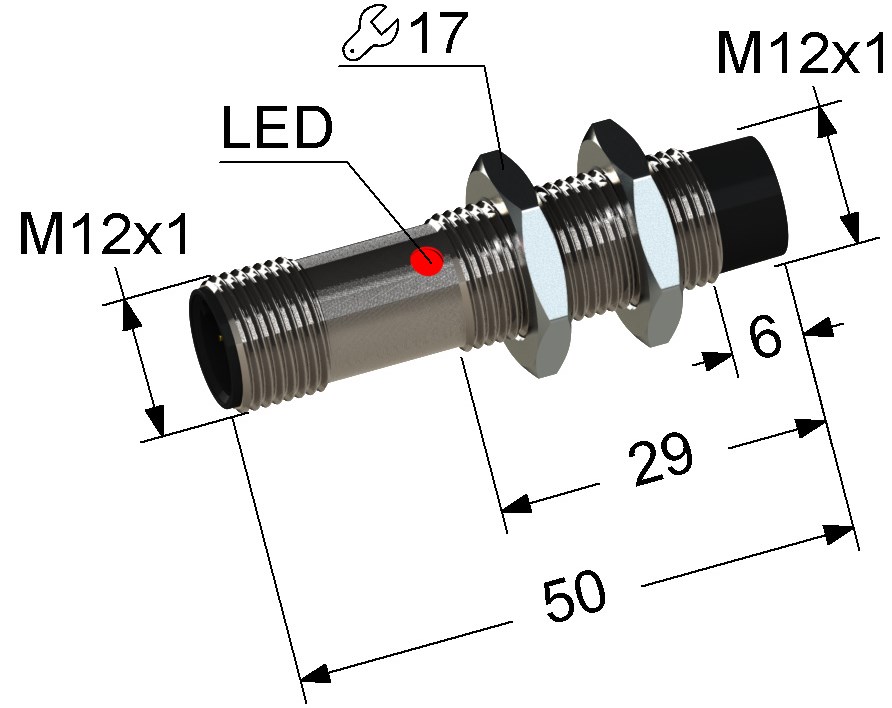 Индуктивный датчик Мега-К PS2-12M50-4N21-C4