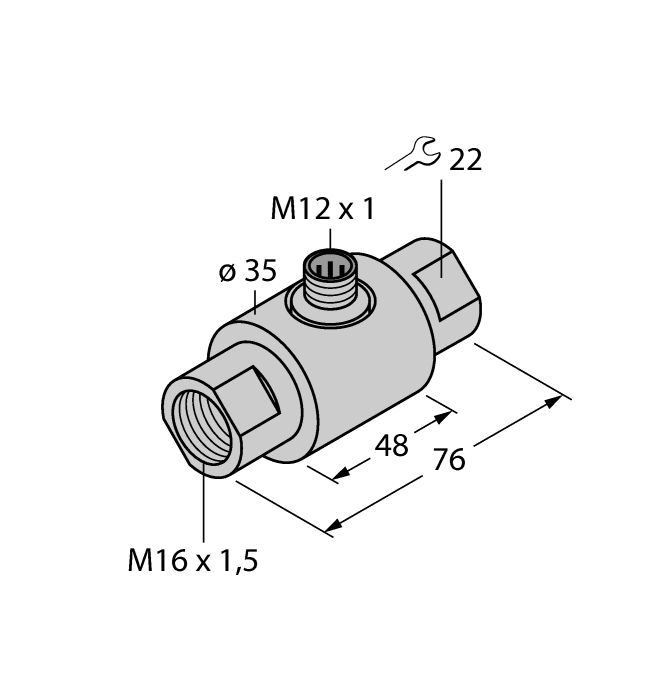 Датчик потока TURCK FCI-D03A4-NA-H1141/M16