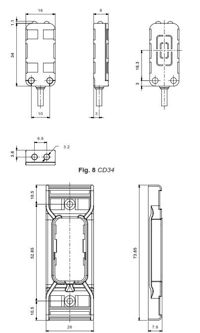 Емкостный датчик Carlo Gavazzi CD34CNFLFPOT5